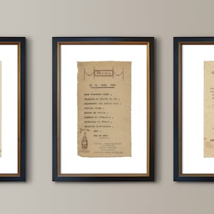 Menú francés #7 - 1964 Vintage French Brasserie Menu print - Decoración de restaurante francés - Decoración francesa - Arte francés
