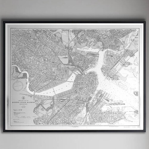 Boston Harbor Map Print Vintage - Il 500x500.1372485664 Csea
