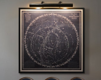 Star Map print  : Constellation Map Celestial map Star Chart Map  - Rand Mcnally Star Chart art print poster 1940s