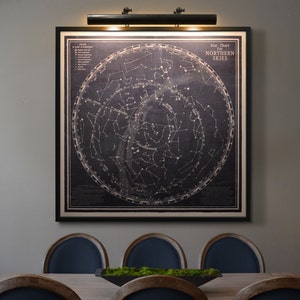 Star Map print  : Constellation Map Celestial map Star Chart Map  - Rand Mcnally Star Chart art print poster 1940s