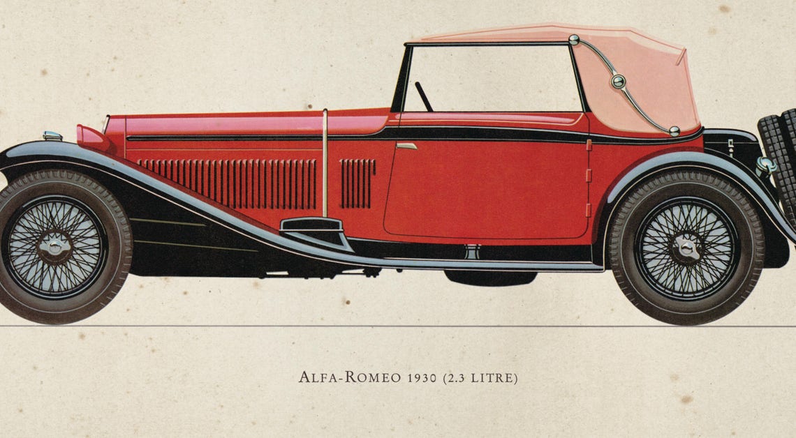 Car Art Prints : Vintage Car Art Car Themed Room Antique | Etsy