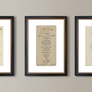 Menú francés #1 - 1902 Vintage French Brasserie Menu print - Decoración de restaurante francés - Decoración francesa - Arte francés