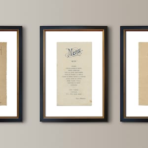 French Menu #2 -  1939 Vintage French Brasserie Menu print - French Restaurant Decor - French Decor - French Art