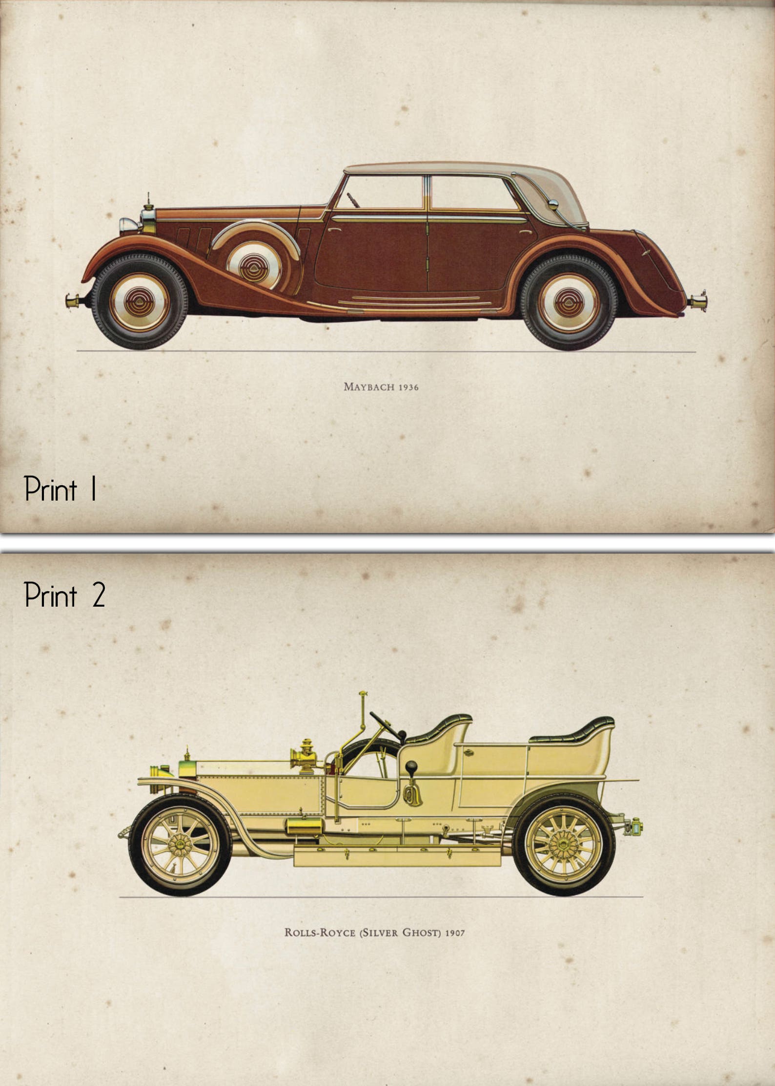 Car Art Prints Vintage Car Art Car Themed Room Antique Etsy