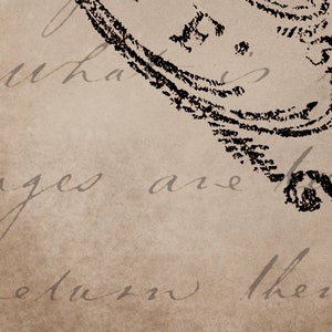 May include: A close-up of a vintage-style paper with a decorative flourish design in black ink. The text "changes are" is visible on the paper.