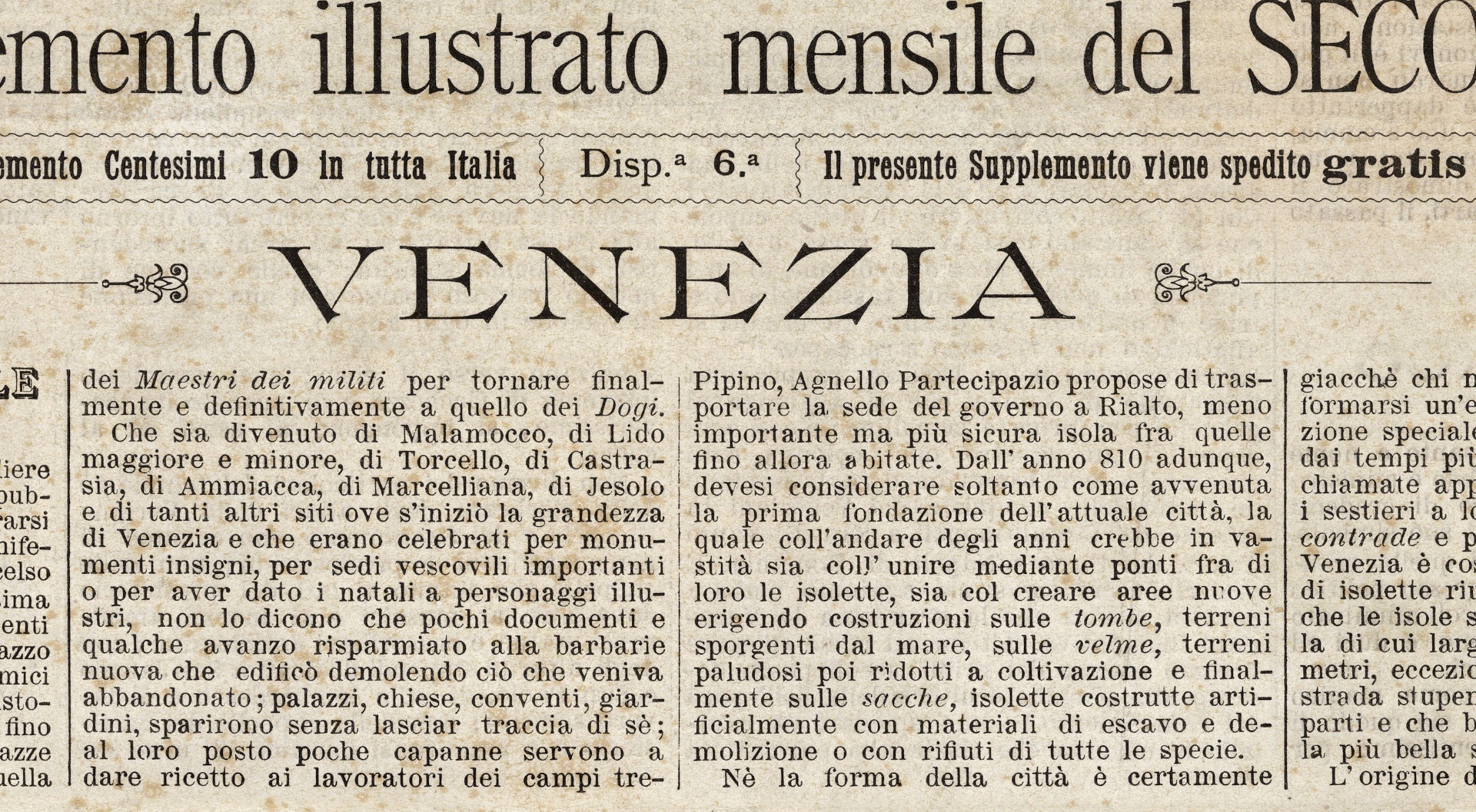 Vintage Italian Newspaper Venezia Full Cover 1 Vintage Etsy