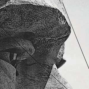 Abraham Lincoln Art : Americana Art - Mount Rushmore Print - President Art - Gutzon Borglum- Mount Rushmore Repair 1962 - Presidential Art image 4