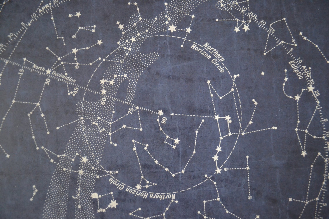 Star Map Print : Constellation Map Celestial Map Star Chart Map - Rand ...