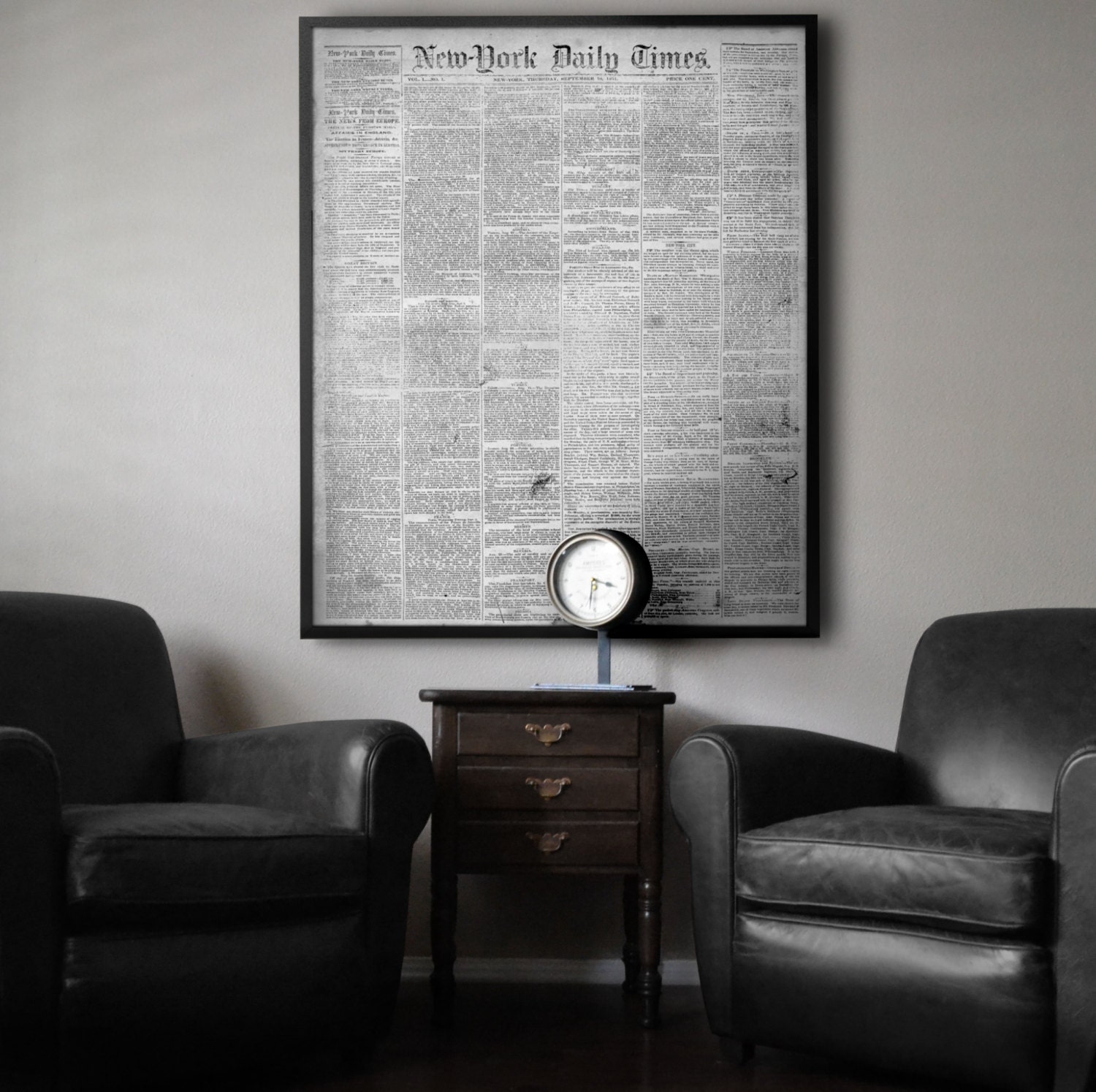 New York Times Print Vintage New York Times Newspaper From Etsy
