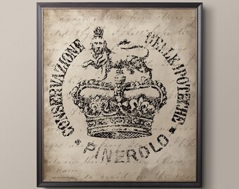 Dokumenten-Siegel-Druck #8: Europäische Dokumenten-Siegel-Drucke des 18. Jh. - Europäische Kunst - Vintage italienische Kunst - Giclée-Drucke