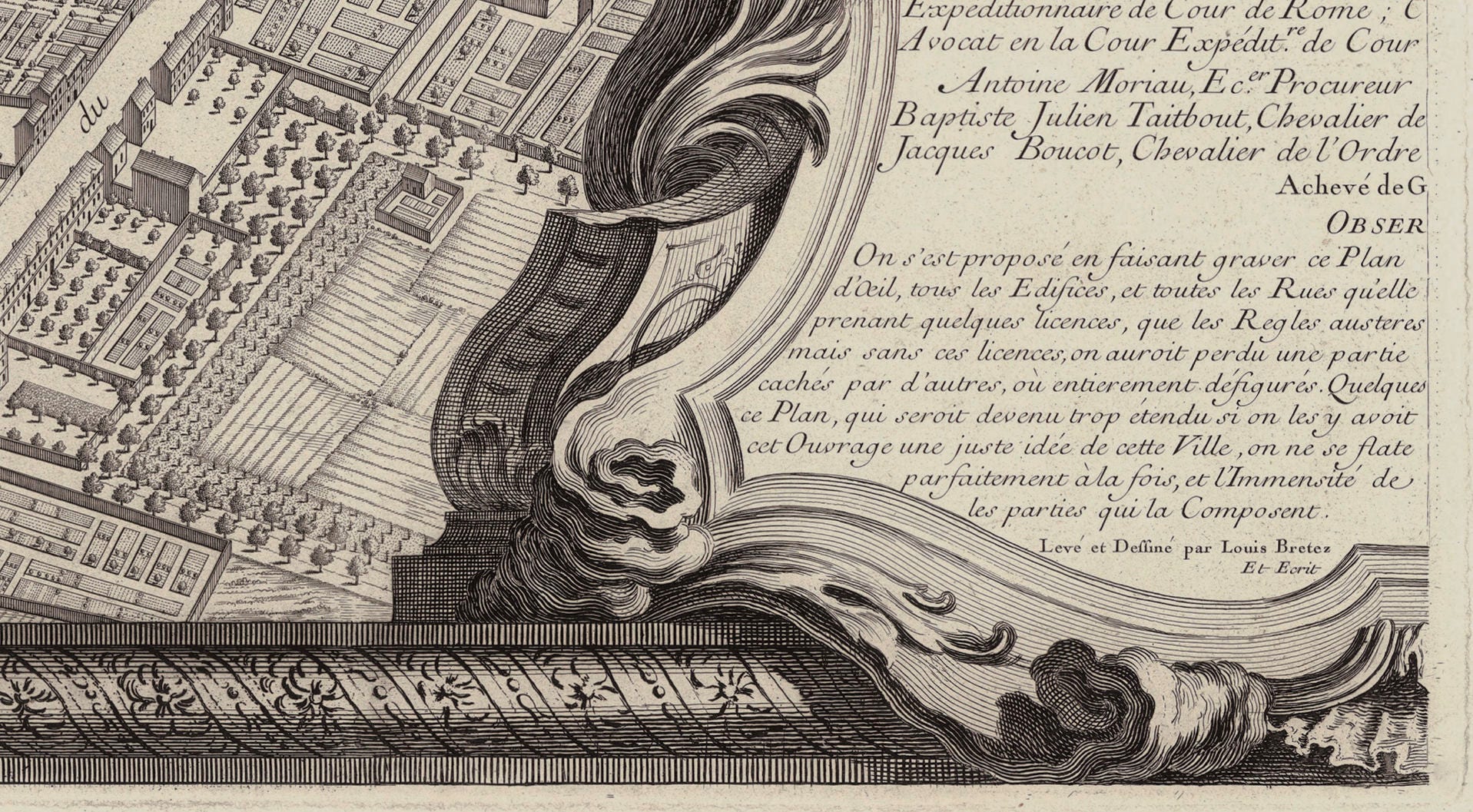 Paris Map - Turgot's 1739 Plan De Paris Map Panels : Paris Panel Map ...