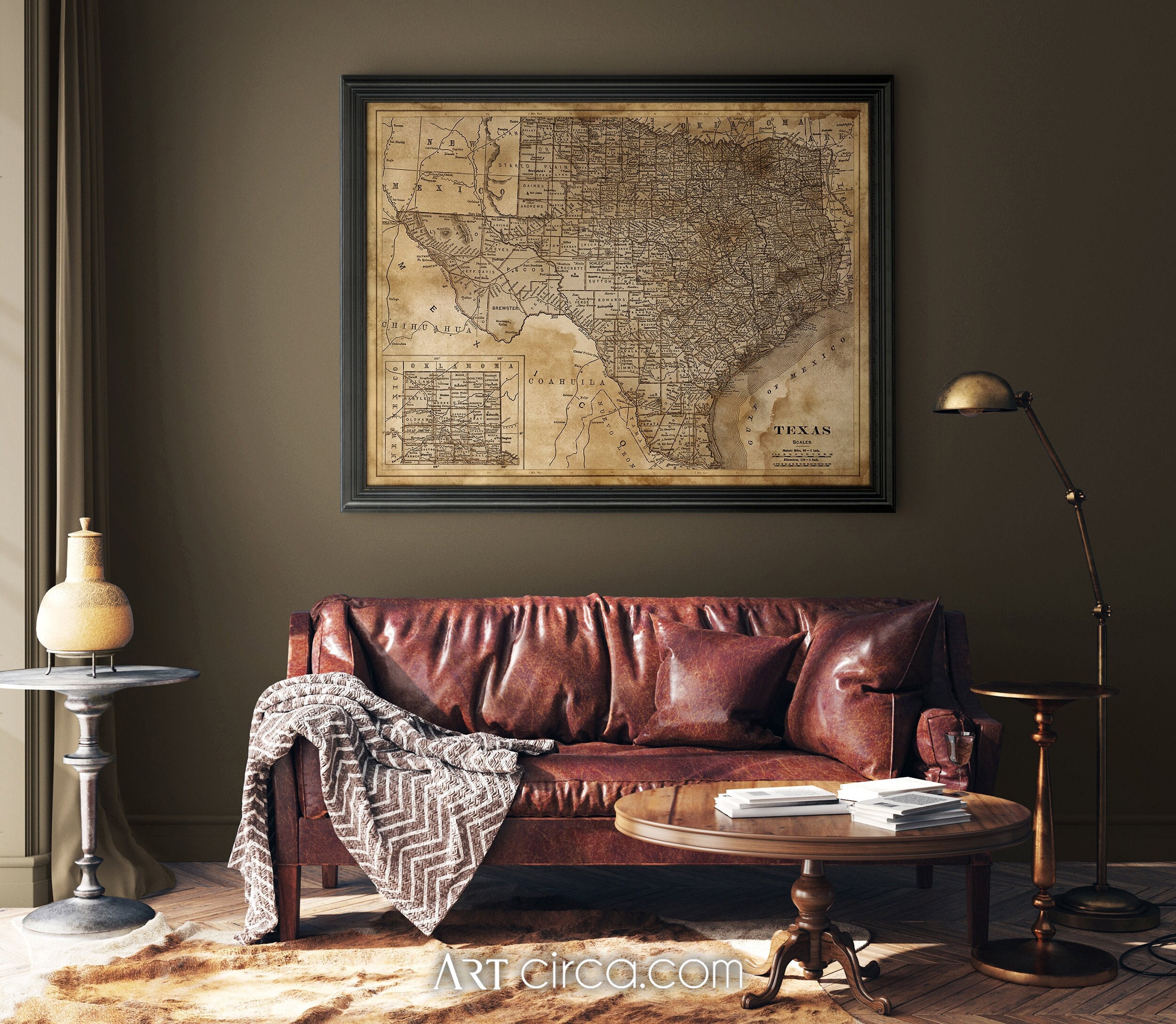 Texas Map : Vintage Texas Map Print poster Circa 1913 - Vintage Texas Map - Old Texas Map - giclee print