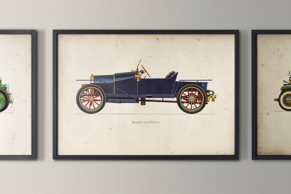 Cars Art Cars Print Cars Decor Cars Art Vintage Car Etsy
