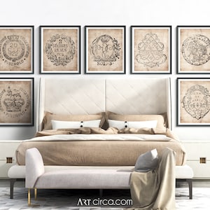 Document Seal Prints: 18th C. European Document Seal prints - European Art - Gallery Wall Prints - Giclee Prints