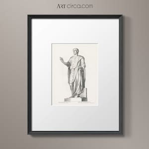 Classical Art print #5 : Palace Versailles Art - Paris Art - Figure Art - Classical Sculpture Art - Black and White Gallery Wall - 1600s Art