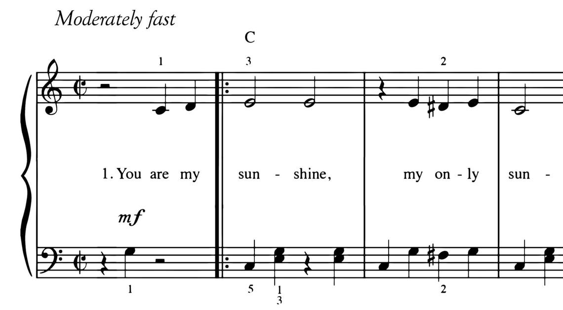 Nursery Sheet Music : Vintage Nursery Room Sheet Music Art - Etsy