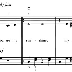 Nursery Sheet Music : Vintage Nursery Room Sheet Music Art - You Are My ...