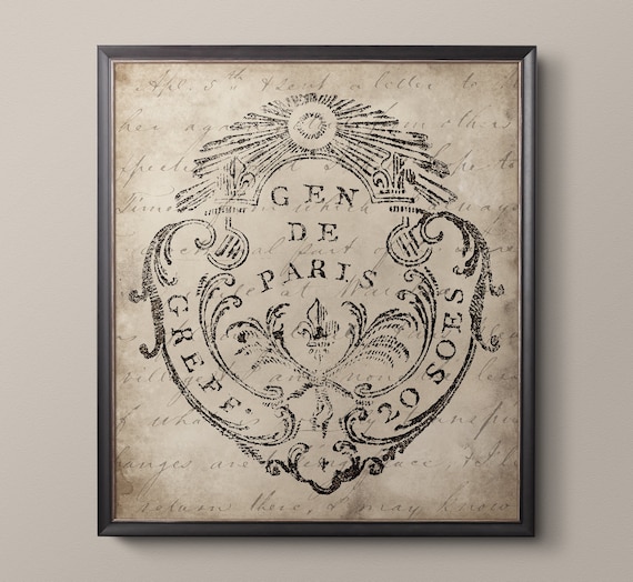 Document Seal Print #1: 18th C. European Document Seal prints - European Art - Gallery Wall Prints - Giclee Prints