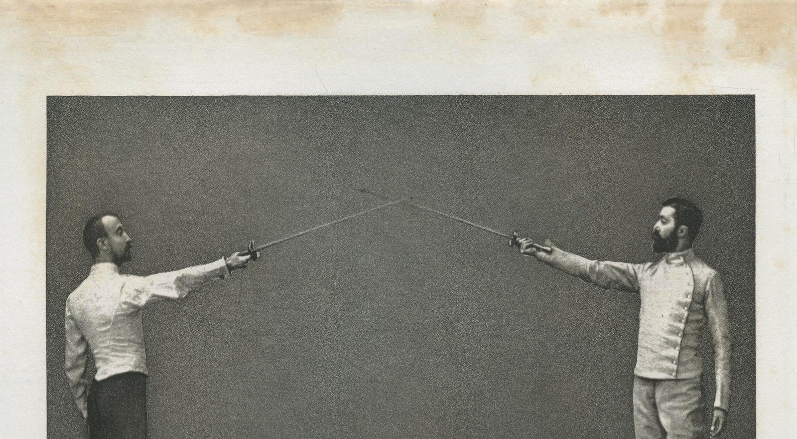 Sports Art Fencing Art Gentleman Art Antique Sports Art Etsy