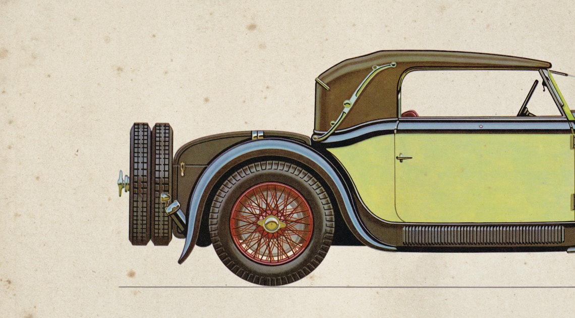 Nursery Car Art Vintage Car Print Nursery Decor Cars Art | Etsy