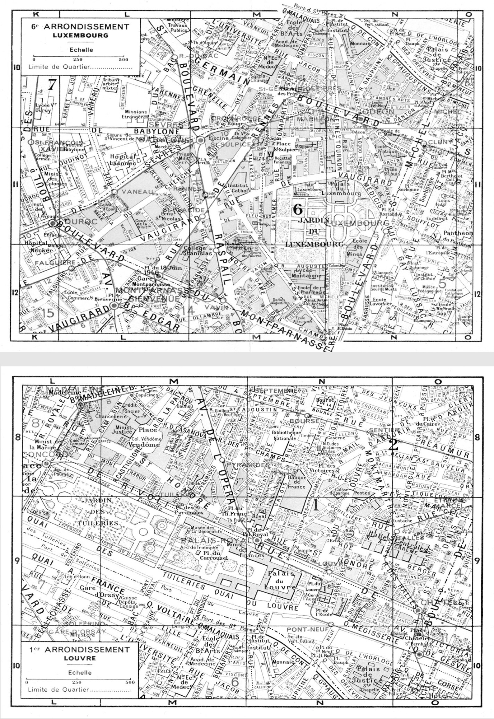 Paris Map Prints Arrondissement Maps Vintage Paris Etsy