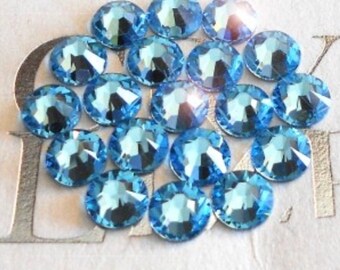 Swarovski Aqua Marine Crystals Flat Back Rhinestones