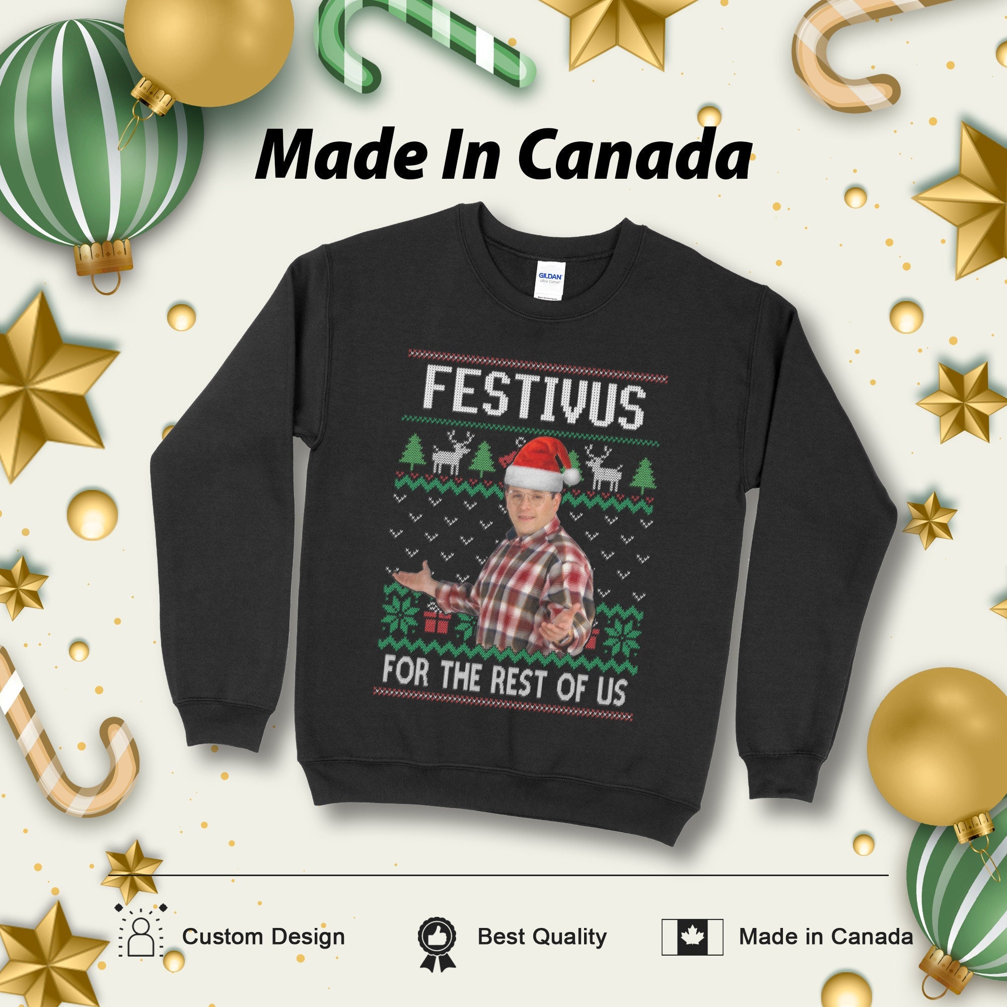 Discover Seinfield George Castanza Ugly Christmas Sweater Unisex Sweatshirt