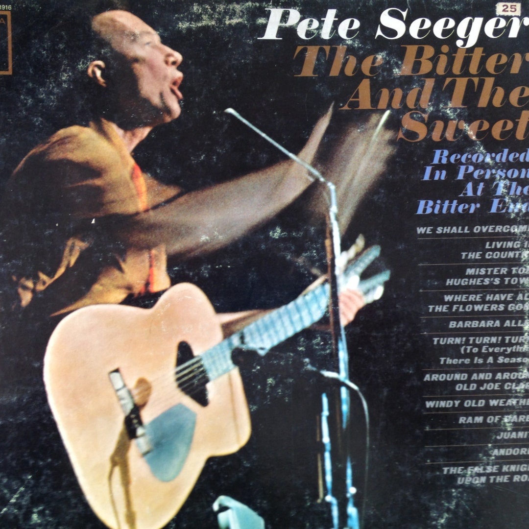 Pete Seeger the Bitter and the Sweet Vinyl Record - Etsy