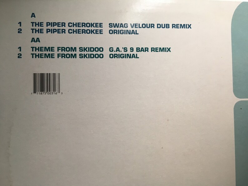 The Bobby Hughes Experience The Piper Cherokee/ Theme From Skidoo 12 single vinyl record image 3