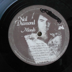 Neil Diamond Moods vinyl record image 4