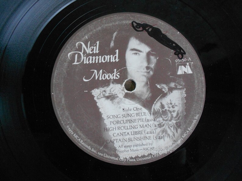 Neil Diamond Moods vinyl record image 4