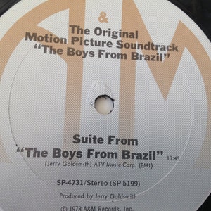 The Boys From Brazil Original Soundtrack vinyl record image 3