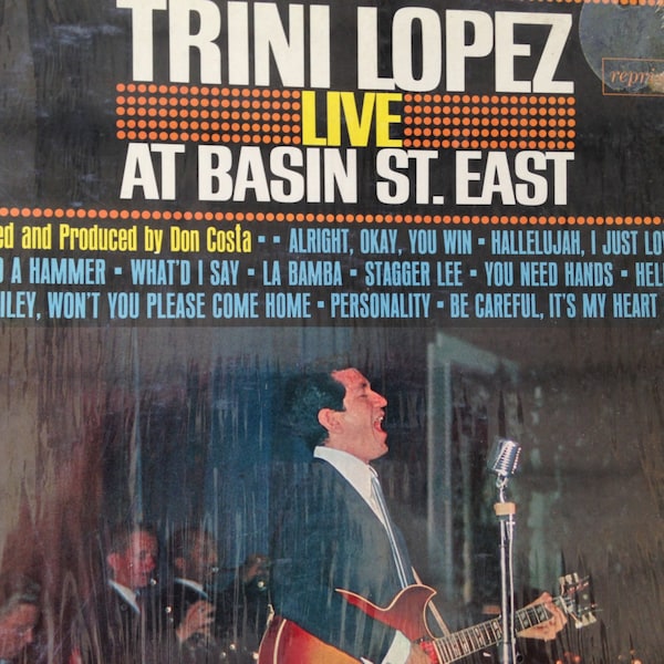 Trini Lopez - Live At Basin St. East - vinyl record