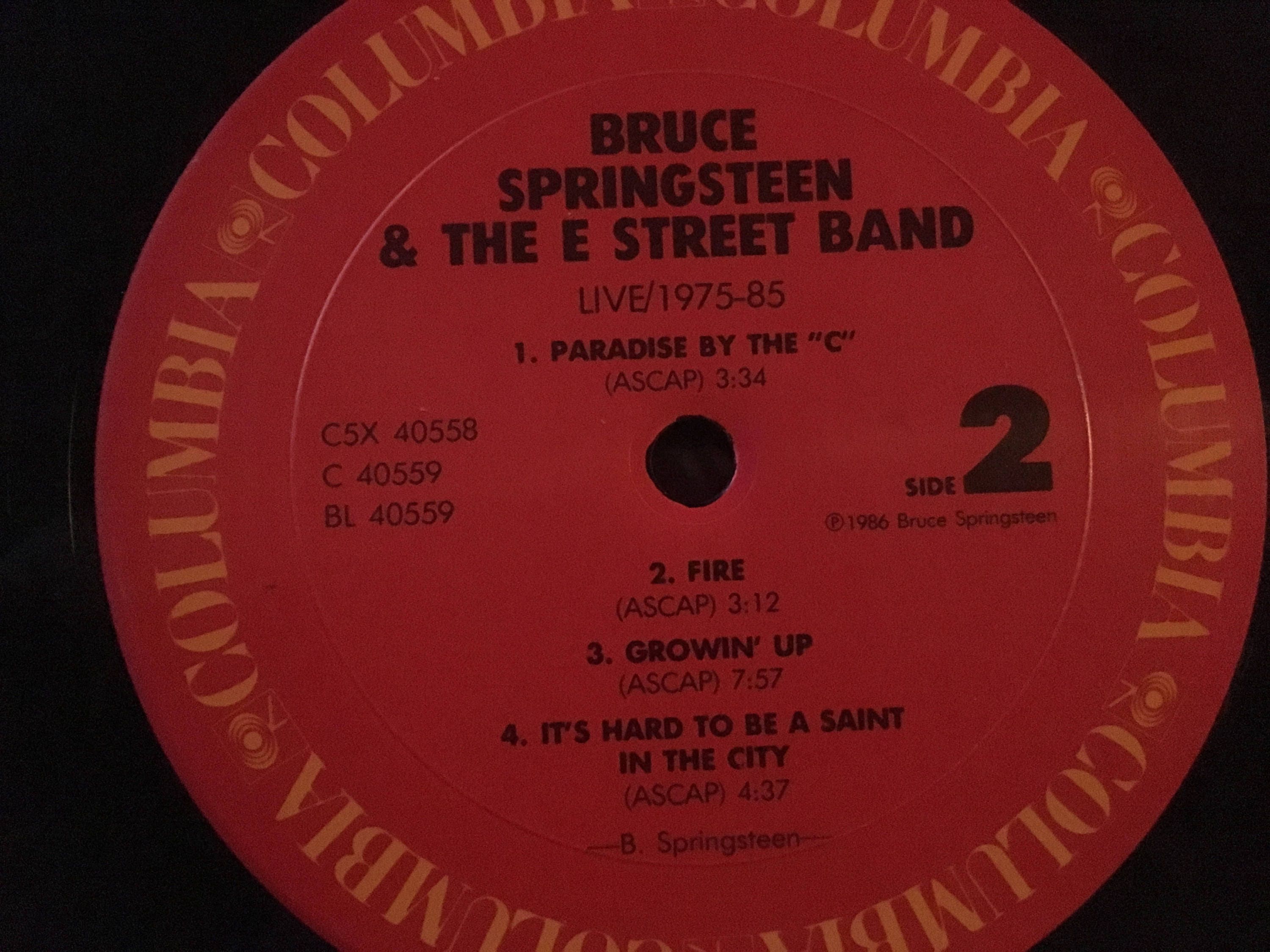 Bruce Springsteen and the E Street Band Live 1975 85 Etsy