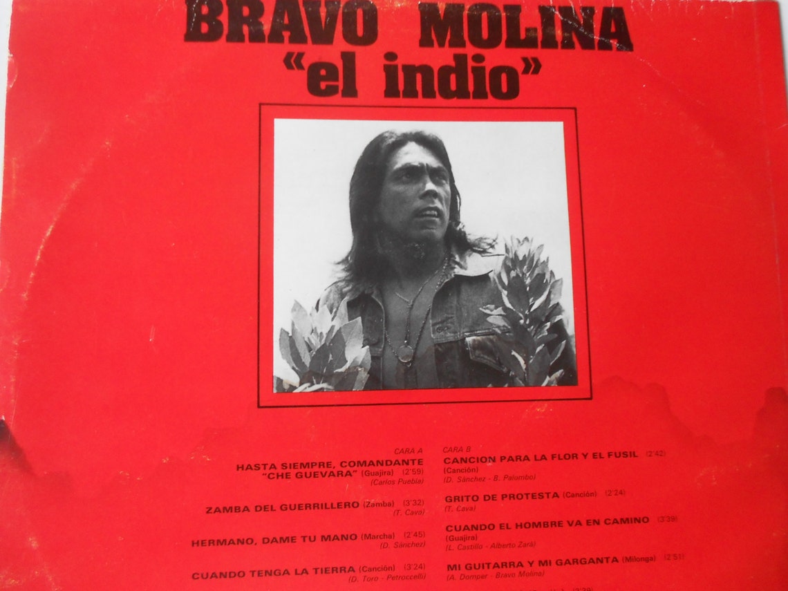 Bravo Molina el Indio Hasta Siempre Comandante Che Gueverra Vinyl