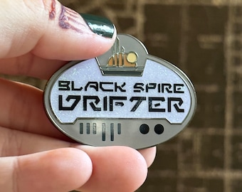 Black Spire Drifter Enamel Pin