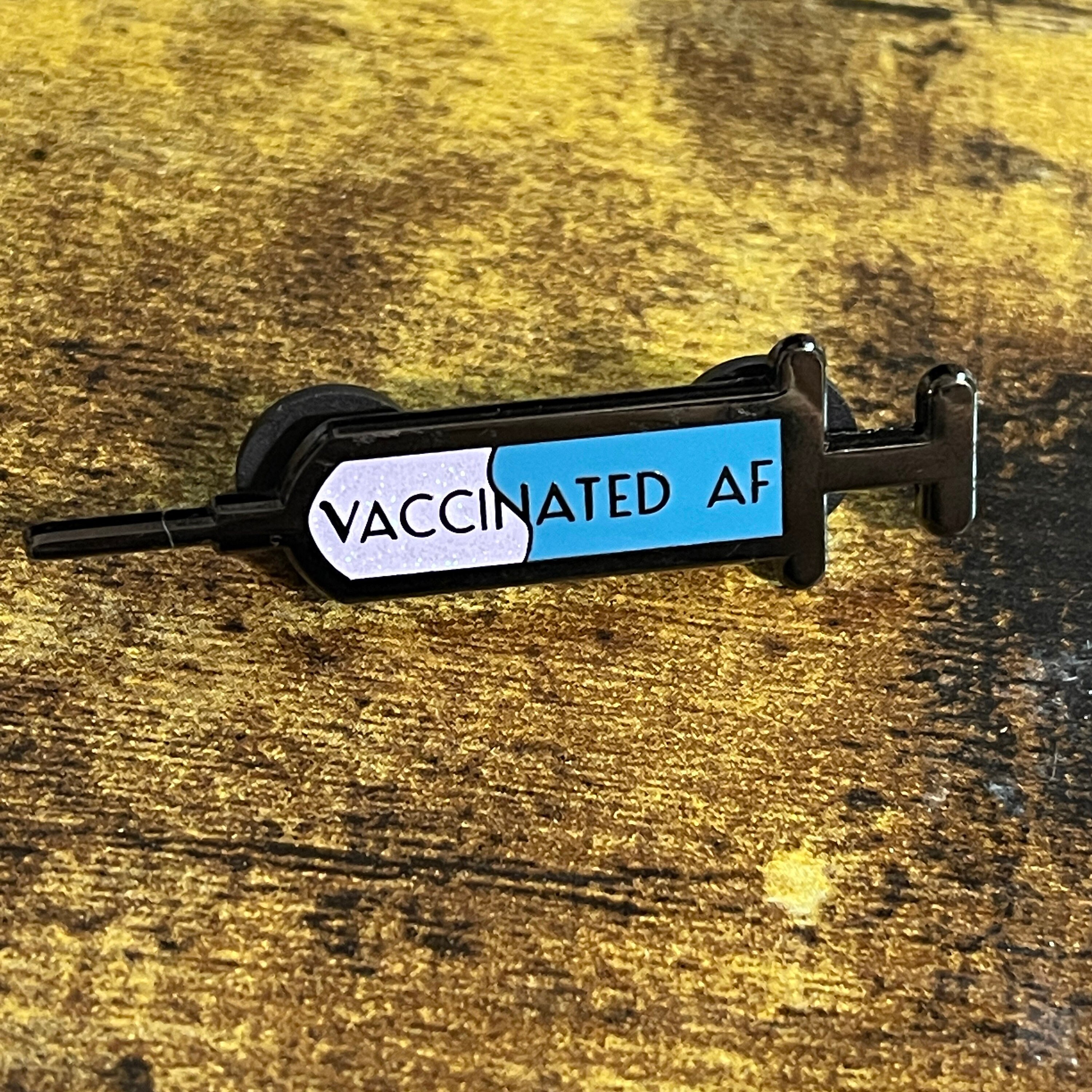 Geimpfter AF Emaille Pin