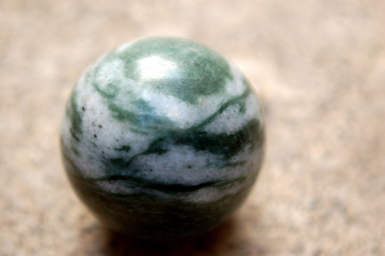Green Marble crystal ball/sphere Natural crystal 1 3/4 Etsy