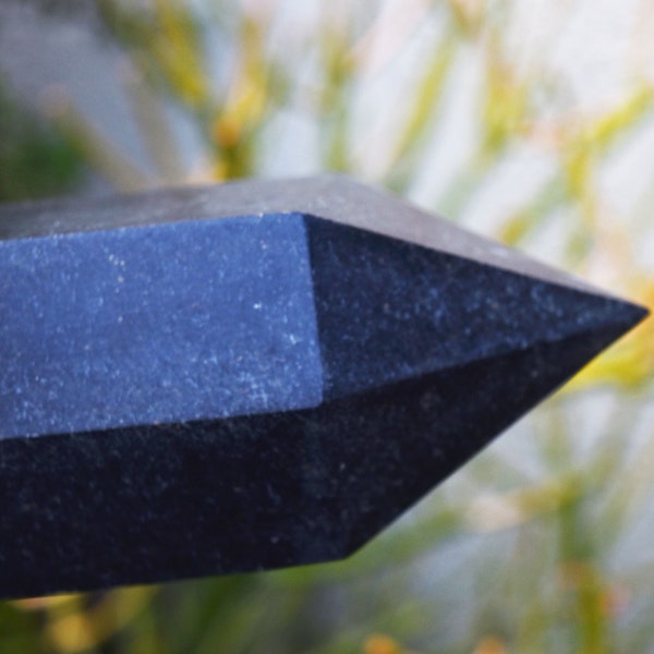 Large Black Tourmaline crystal Obelisk - Natural crystal - 7.49 lb., 9 1/4 Inches  - Schorl - Wand