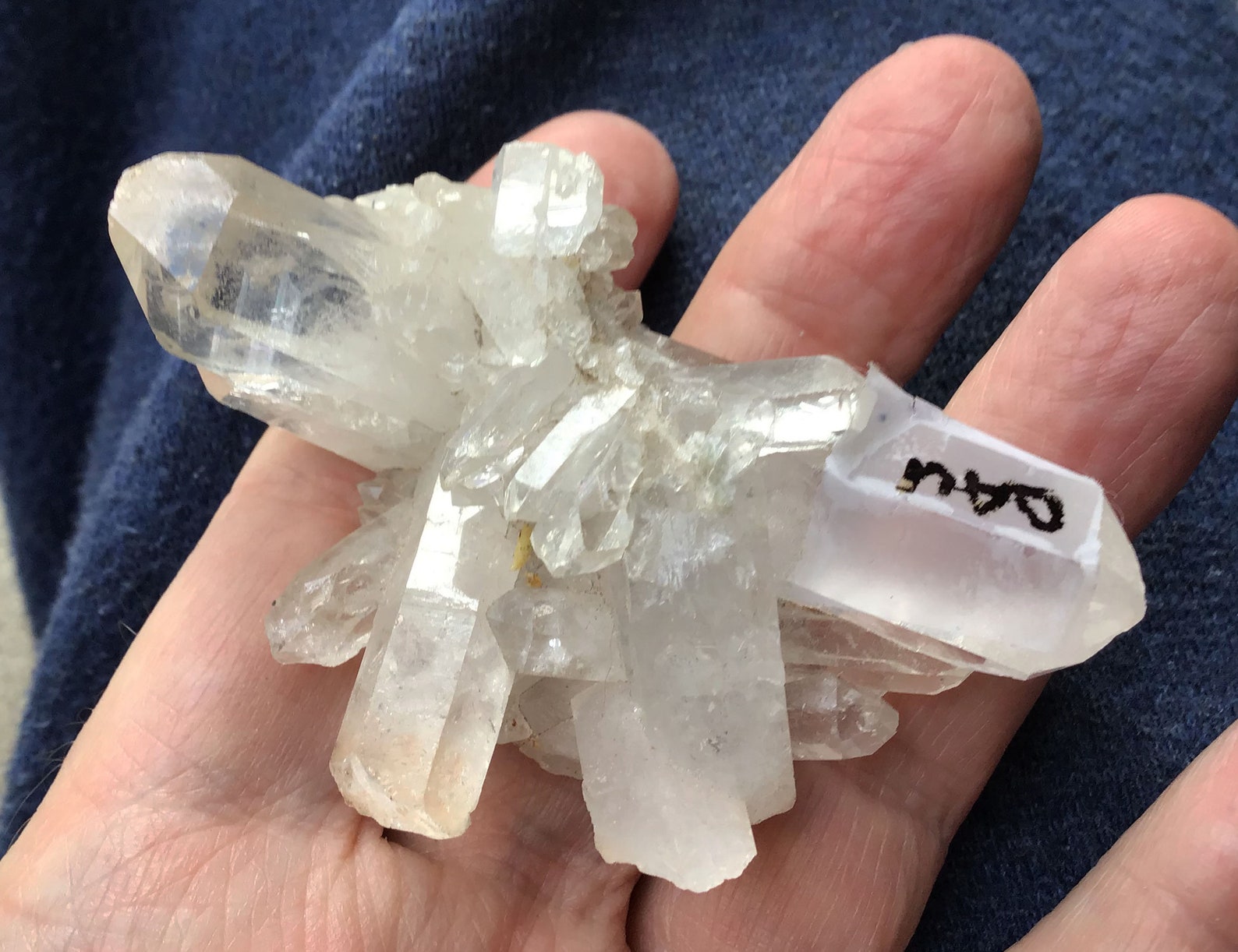 Rare Dauphine Twin Quartz crystal Cluster Natural crystal Etsy