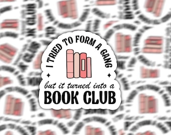 Book Club Sticker | Book Lover Sticker Sticker | Booktok Sticker | Book Worm Sticker | Book Decal | Reading Sticker | Bookish Sticker