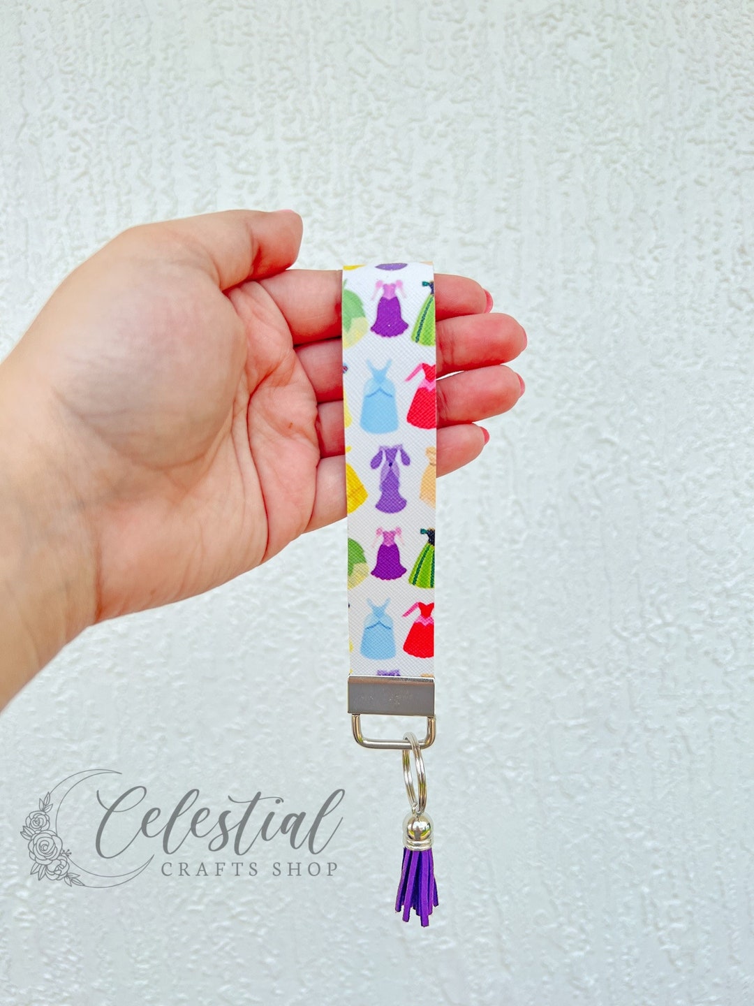 Princess Key Racks Disney Princess Keychain Wristlet | Princess Dress Keychain | Disney ...