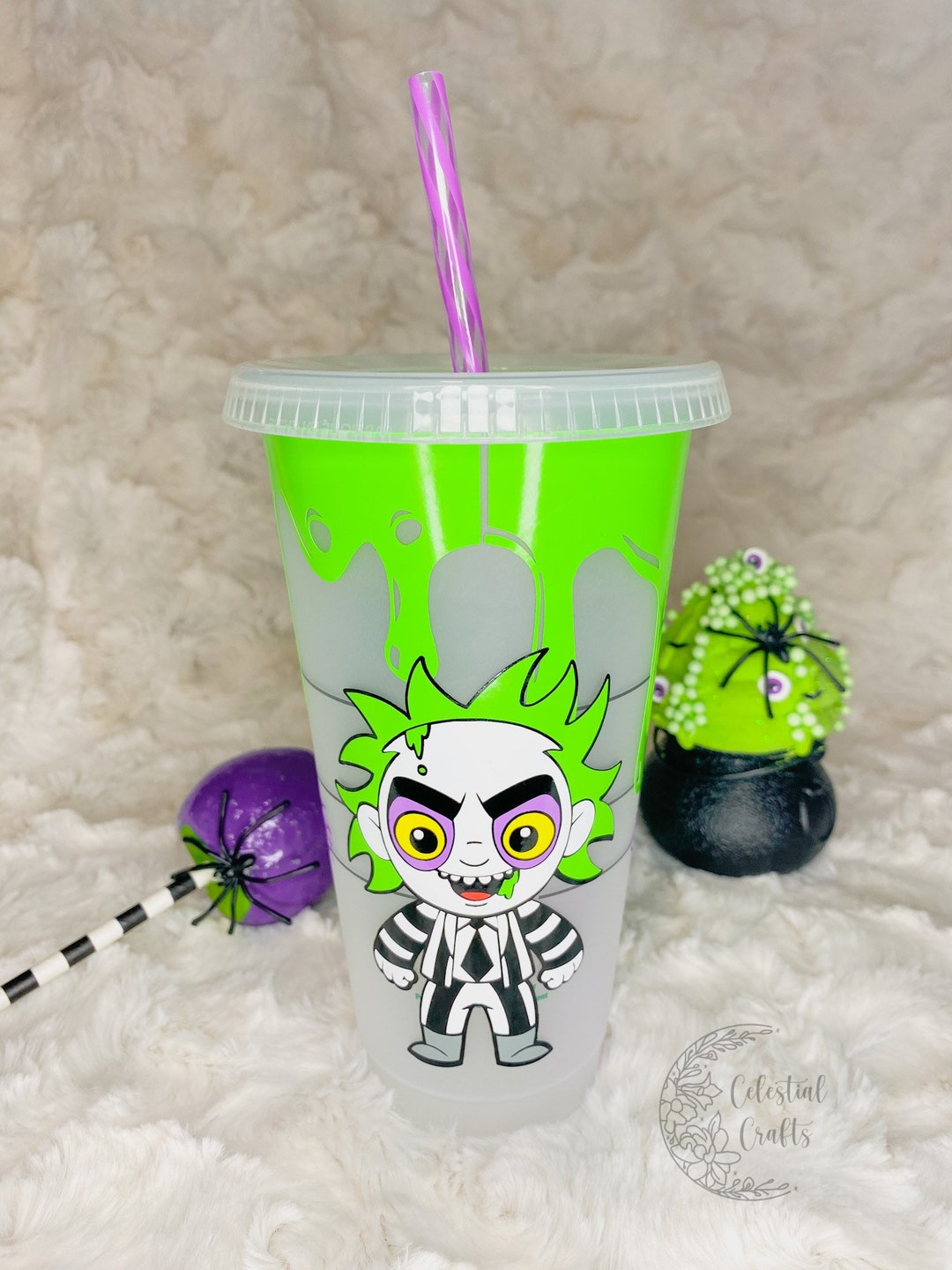 Beetlejuice Starbucks Cup Beetlejuice Tumbler Beetlejuice Etsy