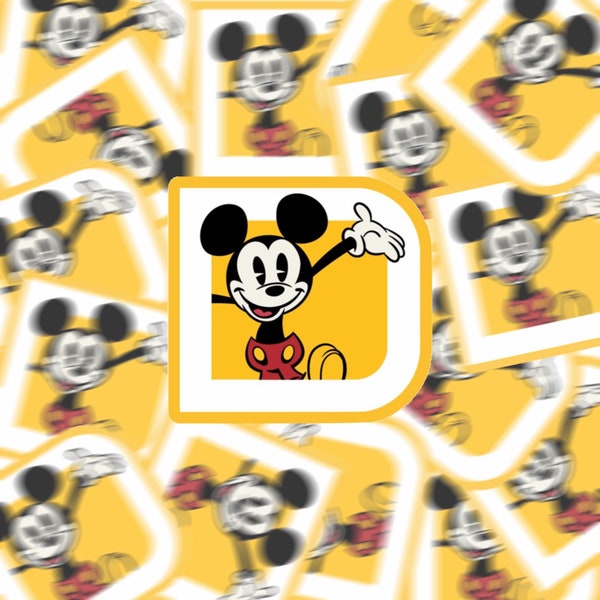 New Mickey D Annual Passholder Sticker | Mickey Annual Pass | AP Sticker | WDW AP Sticker | Disney D Sticker | Disney 50th Anniversary