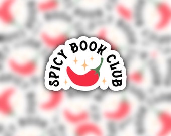 Spicy Book Club Sticker | Booktok Sticker | Spicy Book Sticker | Bookish Sticker | Kindle Sticker | Book Merch | Smut Lover Sticker