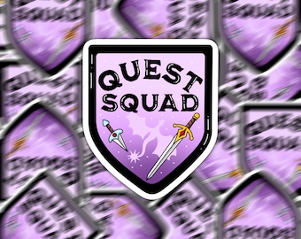 Quest Squad Sticker | Onyx Storm Sticker | Bookish Sticker | Sticker for Kindle | Fourth Wing Merch | Book Merch