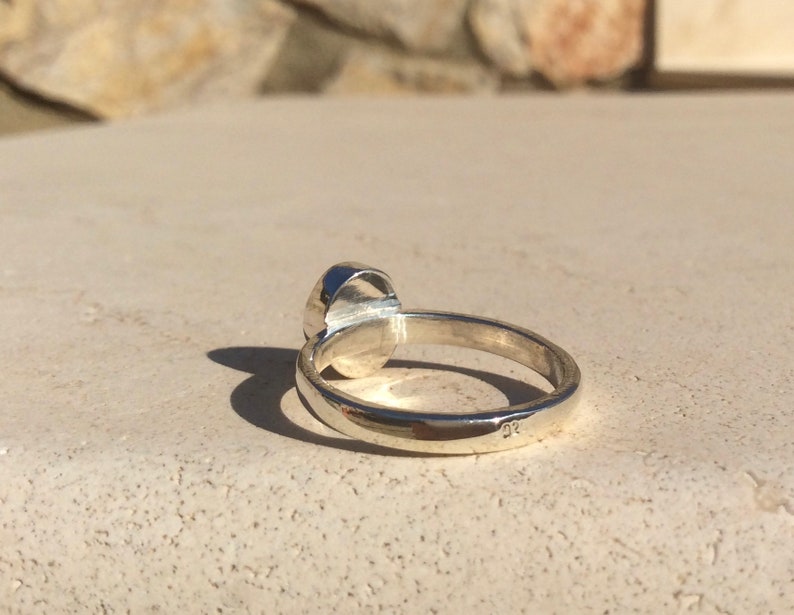 Bridesmaids Gift Silver Pearl Stacking Ring June Birthstone Ring Pink Pearl Silver Ring Freshwater Pearl Jewellery