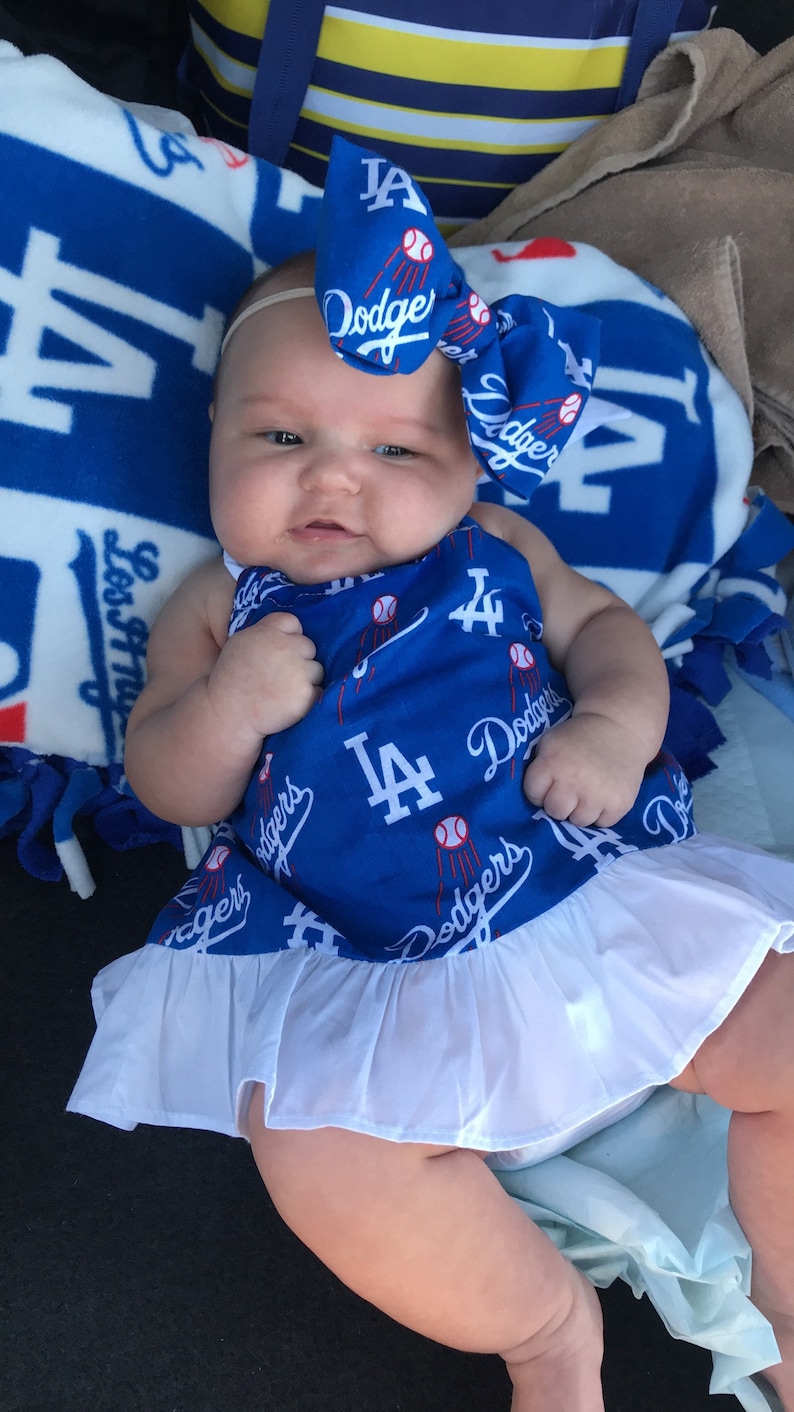 Los Angeles Dodgers Baby Dress Etsy