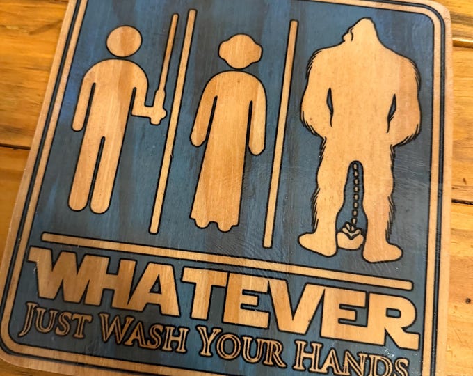 Featured listing image: Bathroom STAR WARS Wall Decor