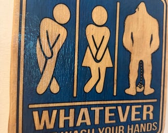 Bathroom BIGFOOT Wall Decor